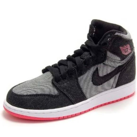 Vintage Kid’s Air Jordan 1 High Denim Sneakers